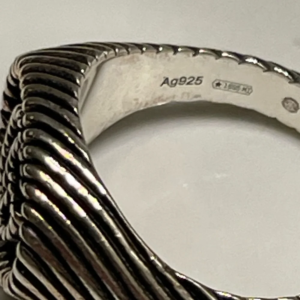 Gucci Silver Double GG Marmont Pinky Ring - Picture 8 of 8